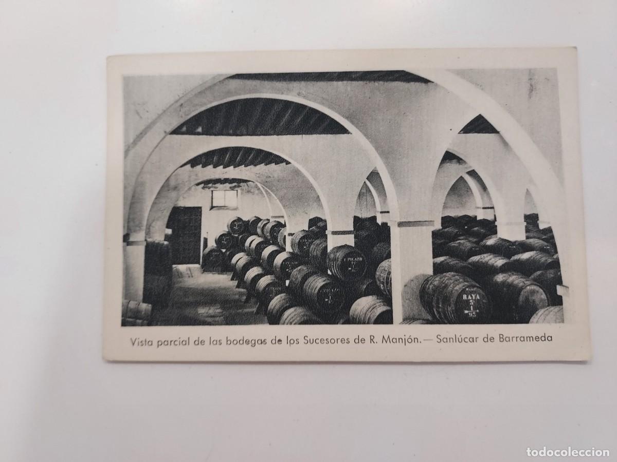 Postales: POSTAL SANLUCAR DE BARRAMEDA BODEGAS SUCESORES DE MANJON. SIN CIRCULAR. CADIZ