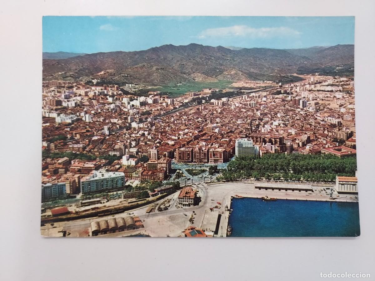 Postales: POSTAL MALAGA VISTA AEREA. 1971. SIN CIRCULAR. 150