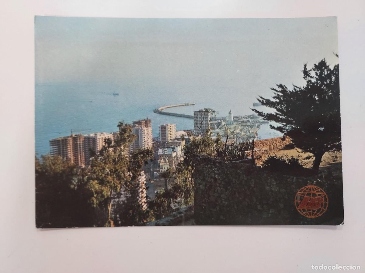 Postales: POSTAL MALAGA DESDE GIBRALFARO. 1972. SIN CIRCULAR. PUBLICIDAD IBERIA LINEAS AEREAS