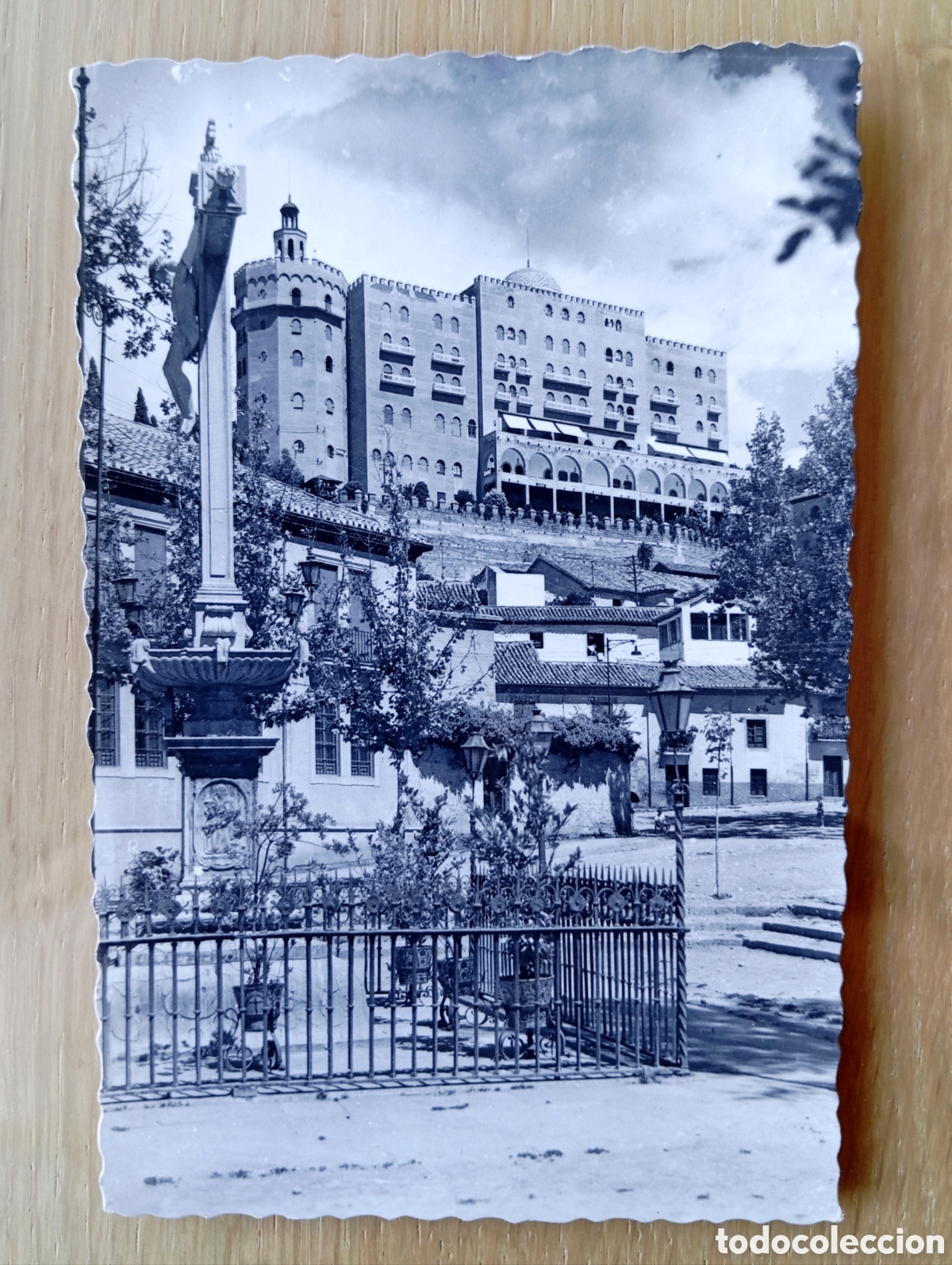 Postales: POSTAL GRANADA HOTEL PALAS DESDE CRISTO DE LOS FAVORES ALHAMBRA PALACE ARRIBAS 396 SIN CIRCULAR