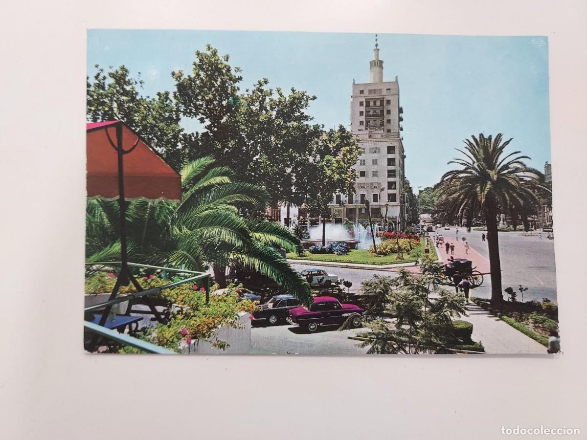 Postales: POSTAL MALAGA PLAZA DEL GENERAL QUEIPO DE LLANO. 1967. ESCRITA EN 1969