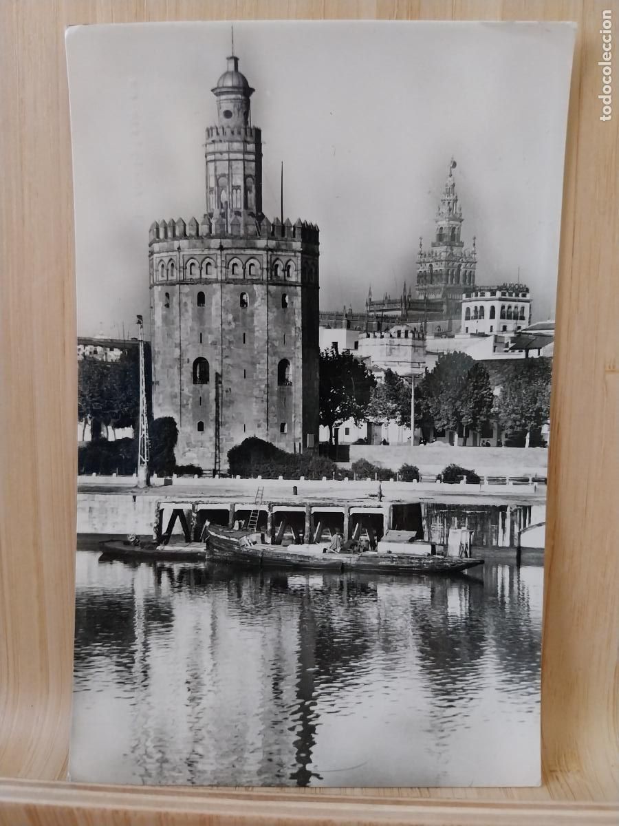 Postales: SEVILLA TORRE ORO ED HELIOTIPIA 159 SC ORIGINAL A&Ntilde;O 1959 SC ORIGINAL BN
