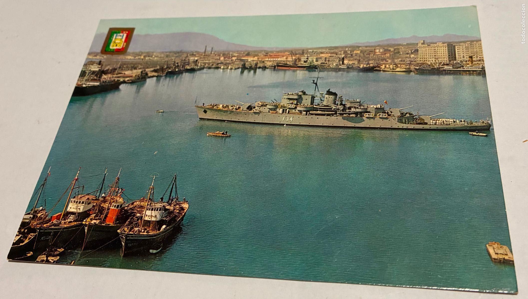 Postales: POSTAL MALAGA VISTA PARCIAL DEL PUERTO,