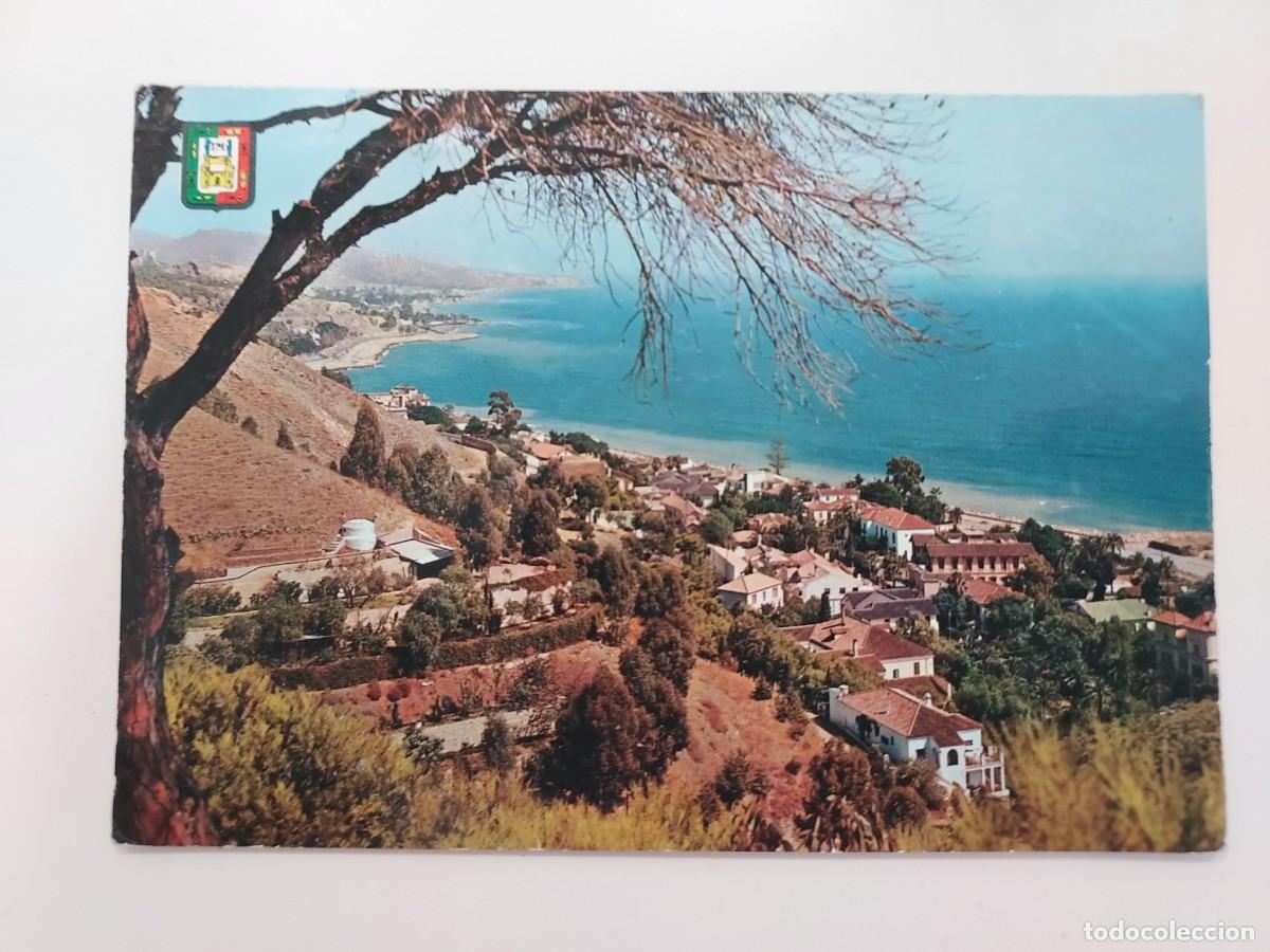 Postales: POSTAL MALAGA CALETA Y EL LIMONAR. 1963 CIRCULADA. DOMINGUEZ