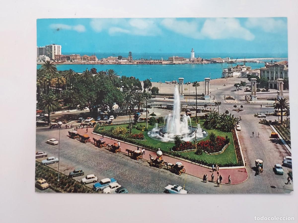 Postales: POSTAL MALAGA LA MARINA Y PUERTO. 1967. CIRCULADA. BEASCOA 1220