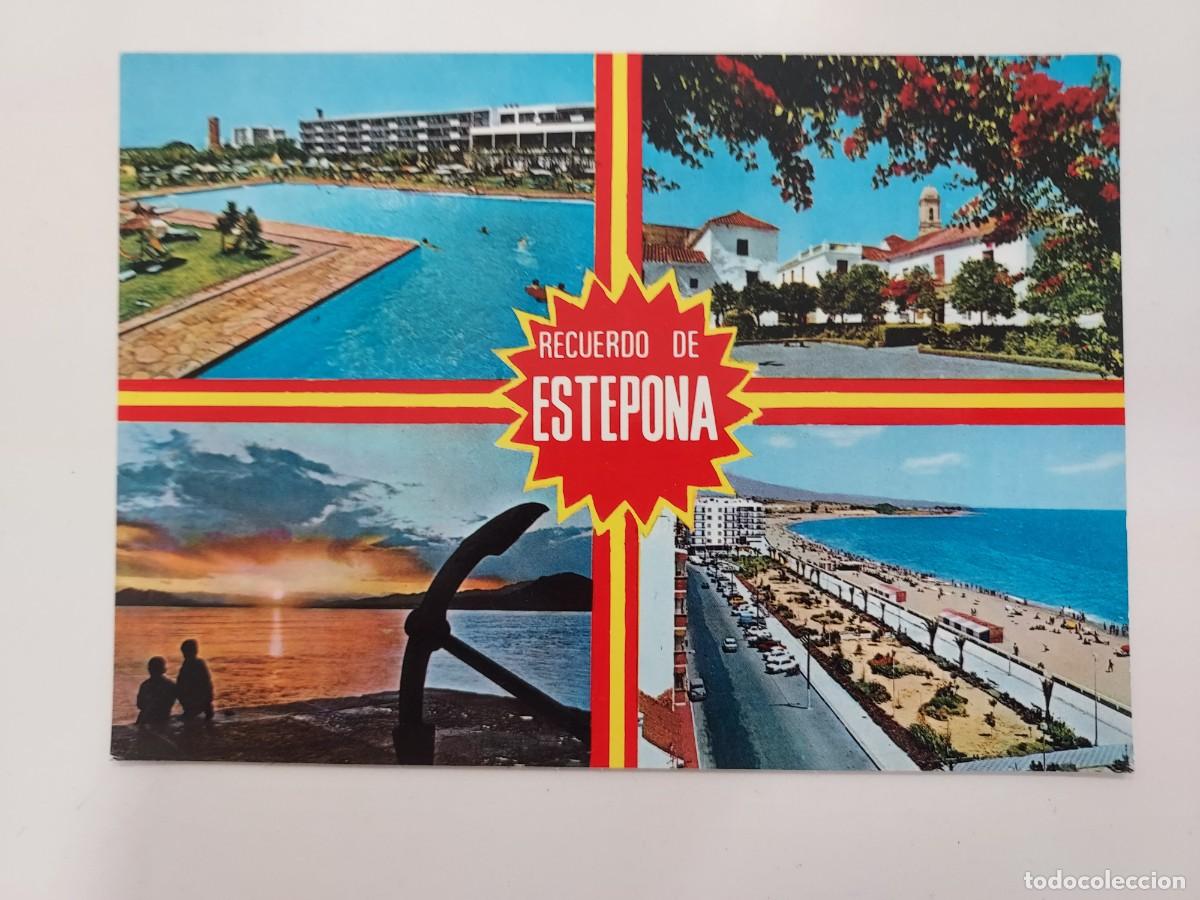 Postales: POSTAL ESTEPONA RECUERDO VARIAS VISTAS. 1970. ESCRITA. MALAGA