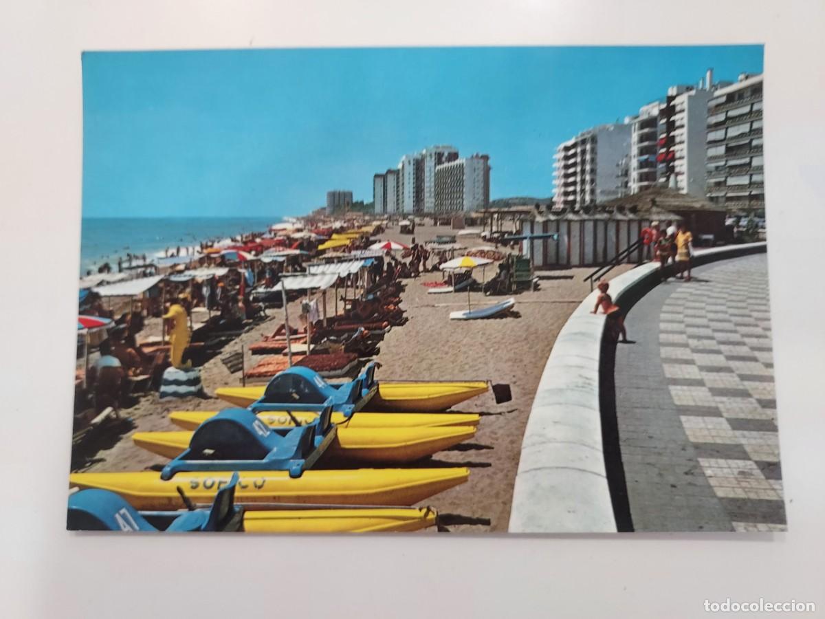 Postales: POSTAL FUENGIROLA LOS BOLICHES VISTA PARCIAL DEL PASEO MARITIMO. 1971. SIN CIRCULAR. MALAGA