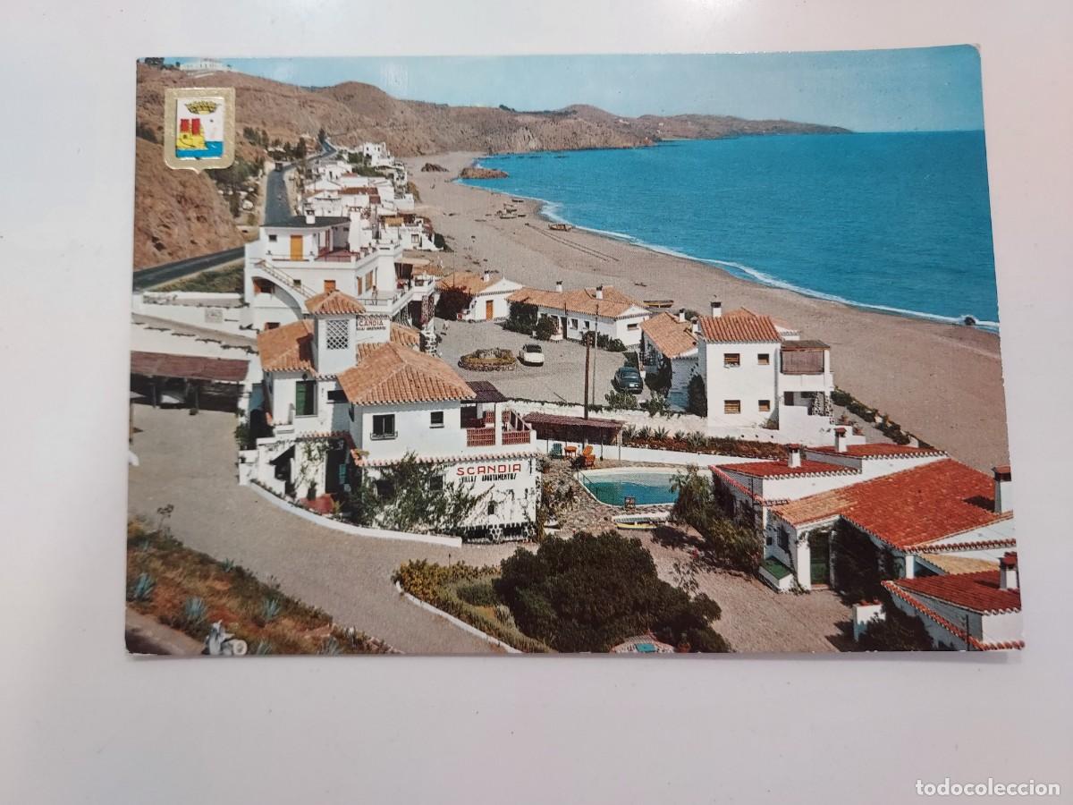 Postales: POSTAL FUENGIROLA PLAYA CARVAJAL. SCANDIA. 1962. CIRCULADA. MALAGA. MATASELLOS FUENGIROLA