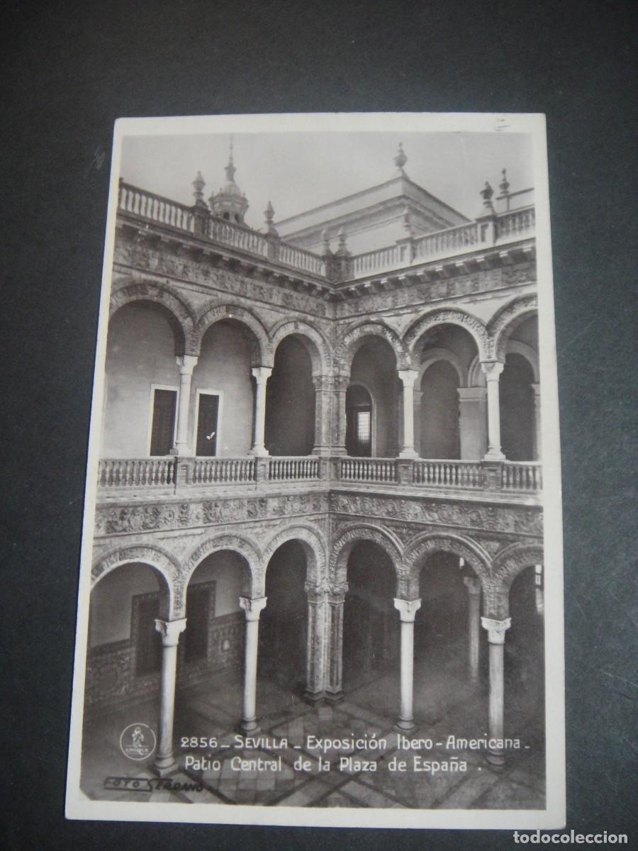 Postales: sevilla , patio central de la plaza de espa&ntilde;a - edit. unique - sin circular