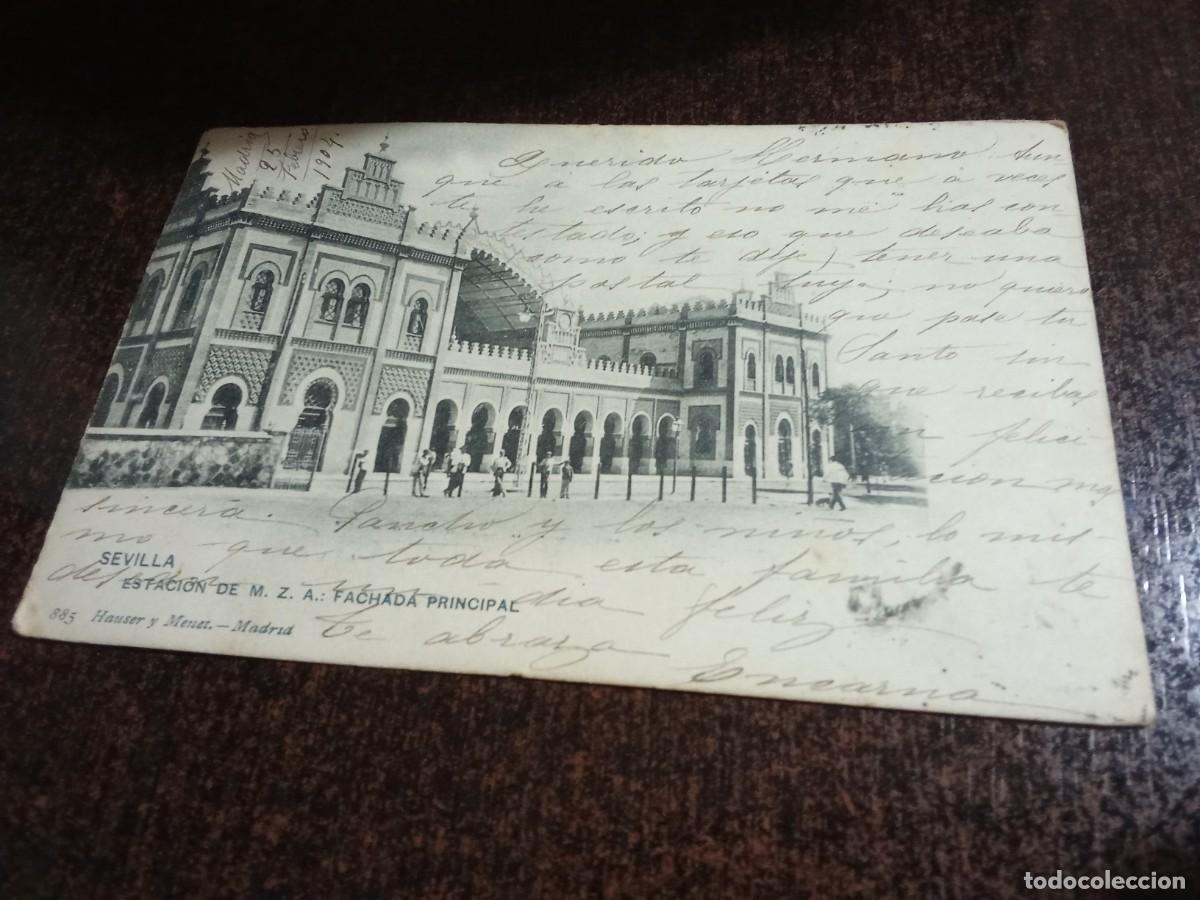 Postales: Sevilla.Estacion de M.Z.A. fachada principal.