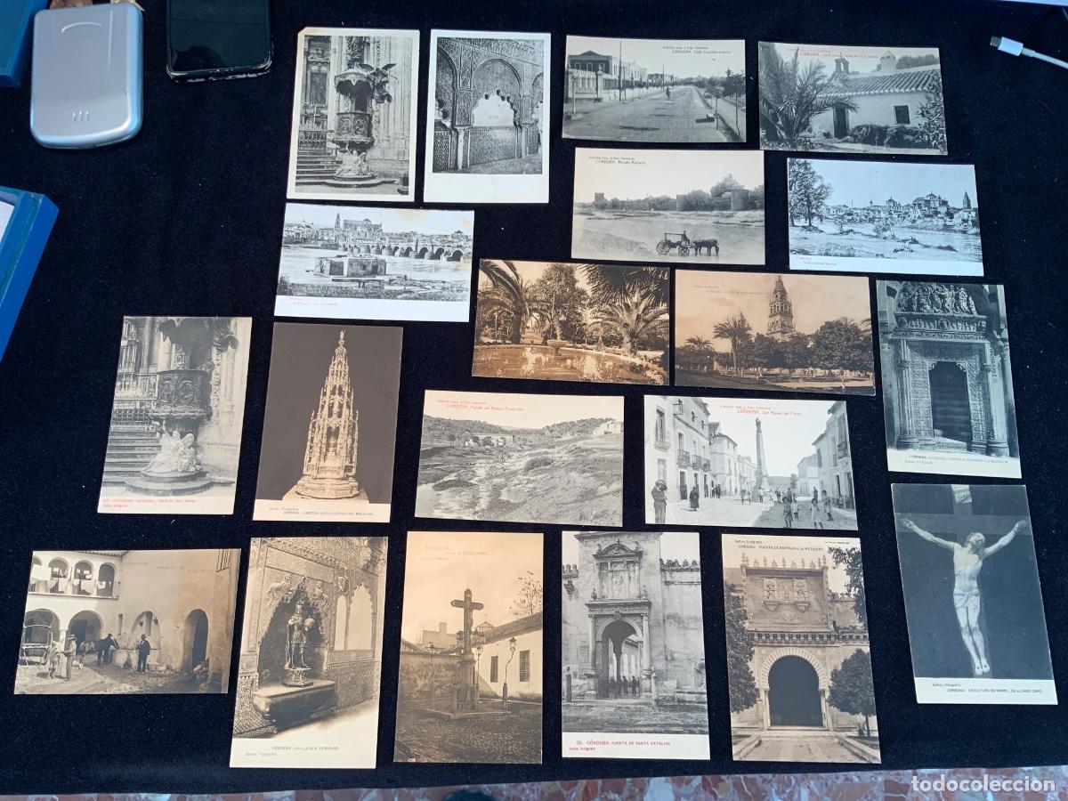 Postales: Lote de 20 postales diferentes de Cordoba, finales siglo 19 princi del 20, sin usar. Originales.