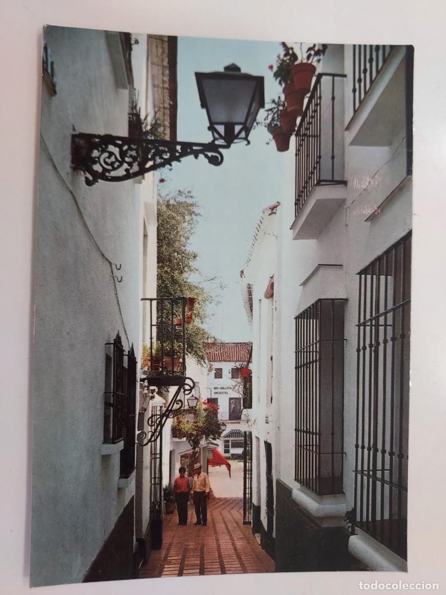 Postales: POSTAL MARBELLA CALLE TIPICA. 1969. SIN CIRCULAR. MALAGA. EDICIONES FOTO ANTONIO 197