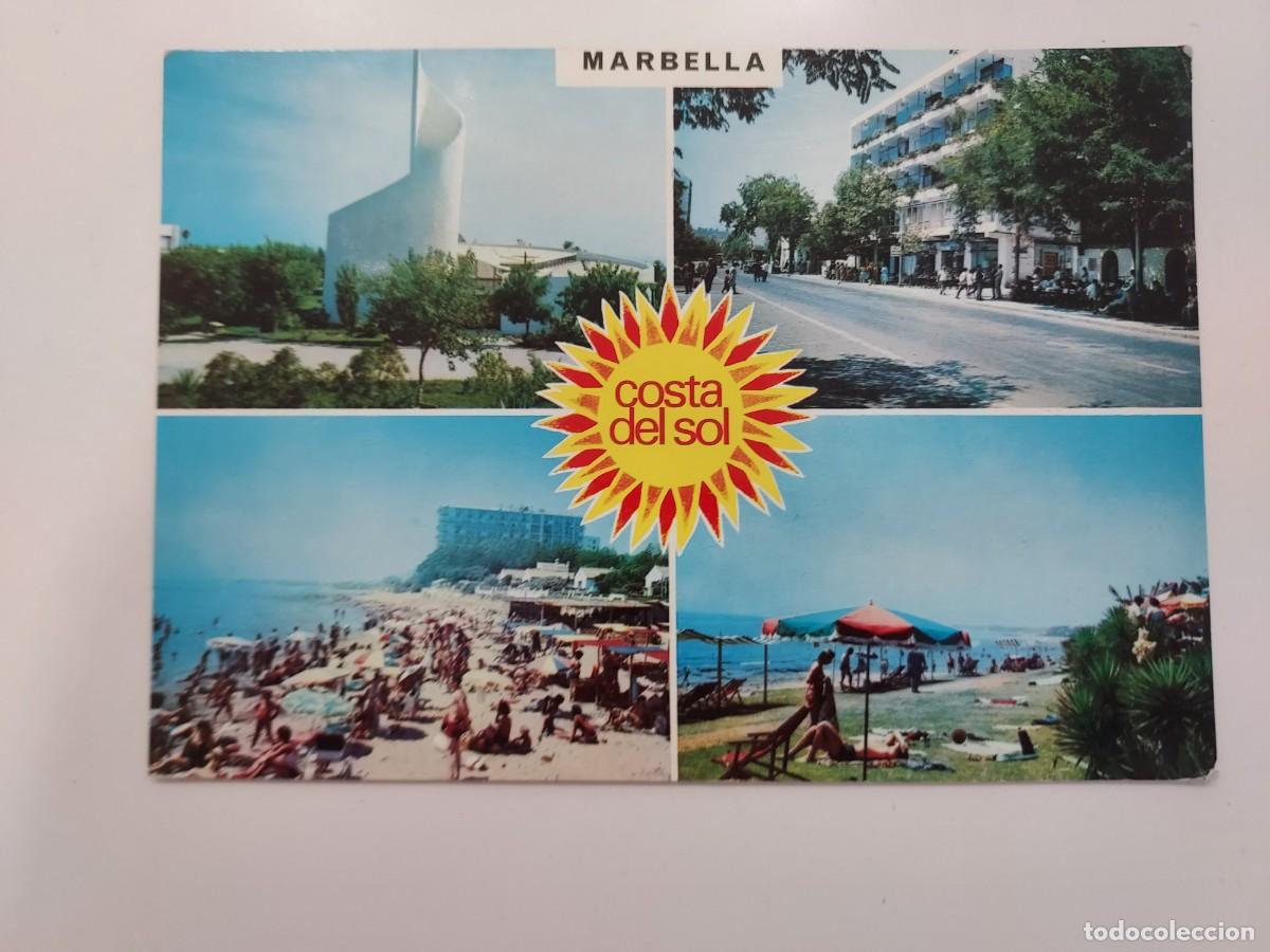 Postales: POSTAL MARBELLA COSTA DEL SOL DIVERSAS VISTAS. 1967. ESCRITA. MALAGA. CYP 50201