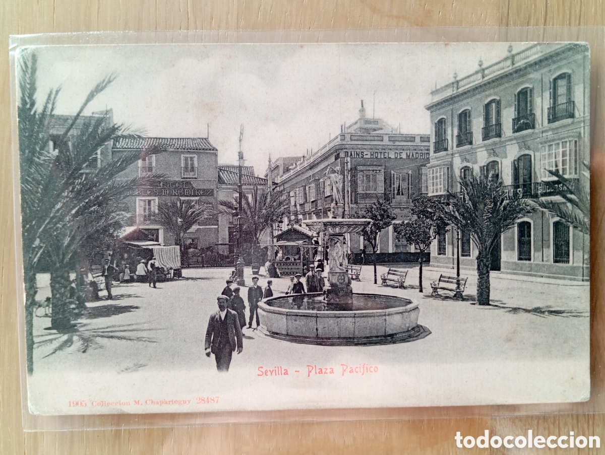 Postkarten: POSTAL SEVILLA PLAZA PAC&Iacute;FICO CHAPARTEGUY STENGEL CO 28487 SIN CIRCULAR