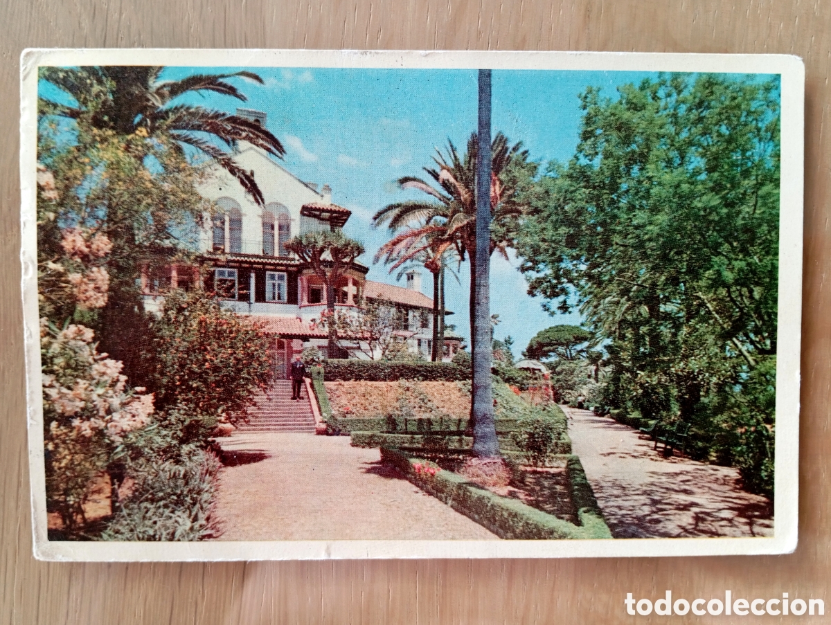 Postales: POSTAL ALGECIRAS HOTEL REINA CRISTINA CIRCULADA 1957 C&Aacute;DIZ COSTA DEL SOL