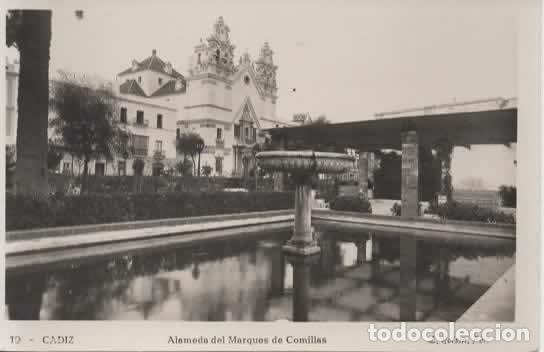 Postales: CADIZ ALAMEDA M COMILLAS SIN ESCRIBIR