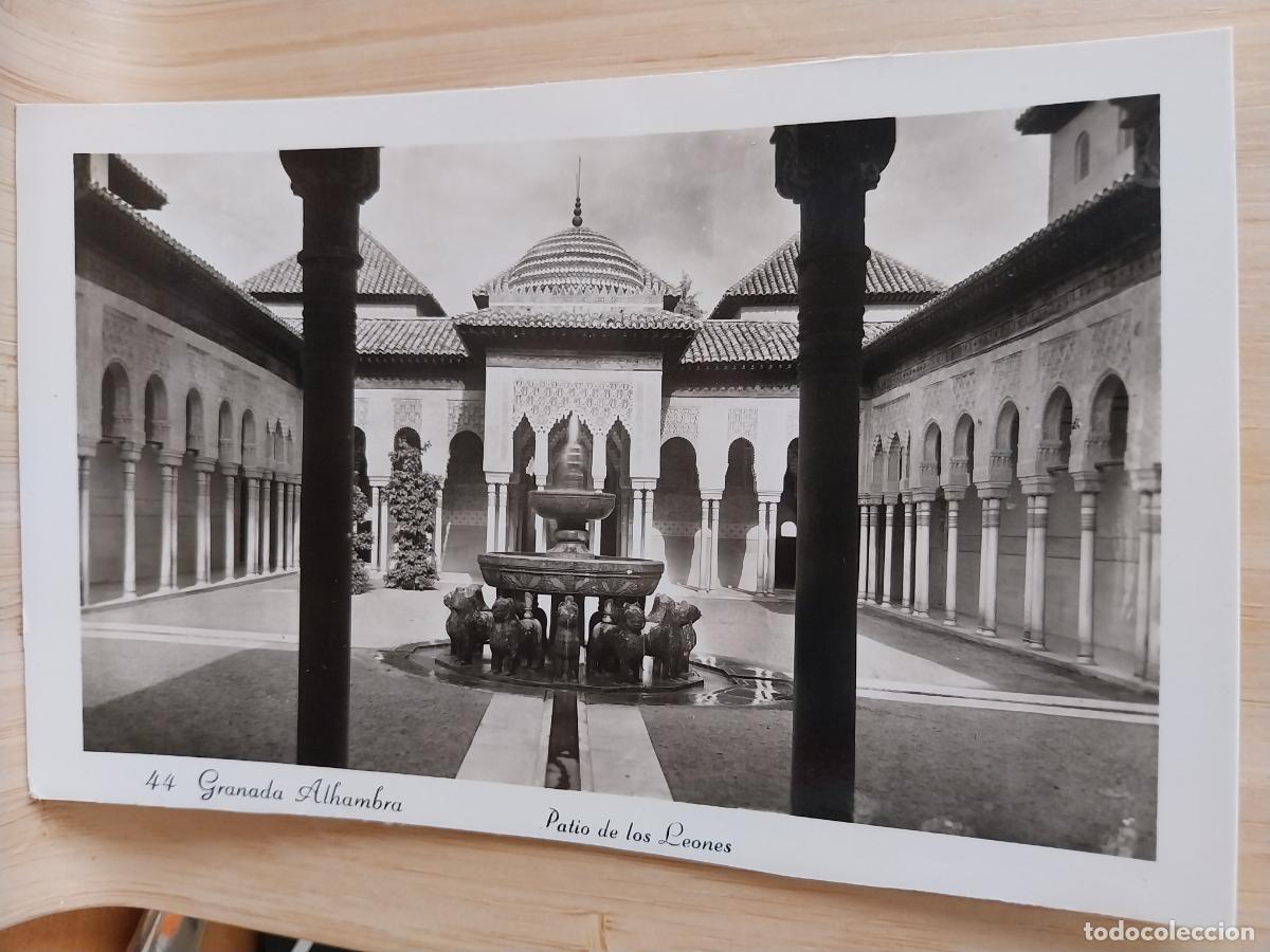 Postales: GRANADA ALHAMBRA PATIO LEONES POSTAL 44 SC ORIGINAL BN PRECIOSA