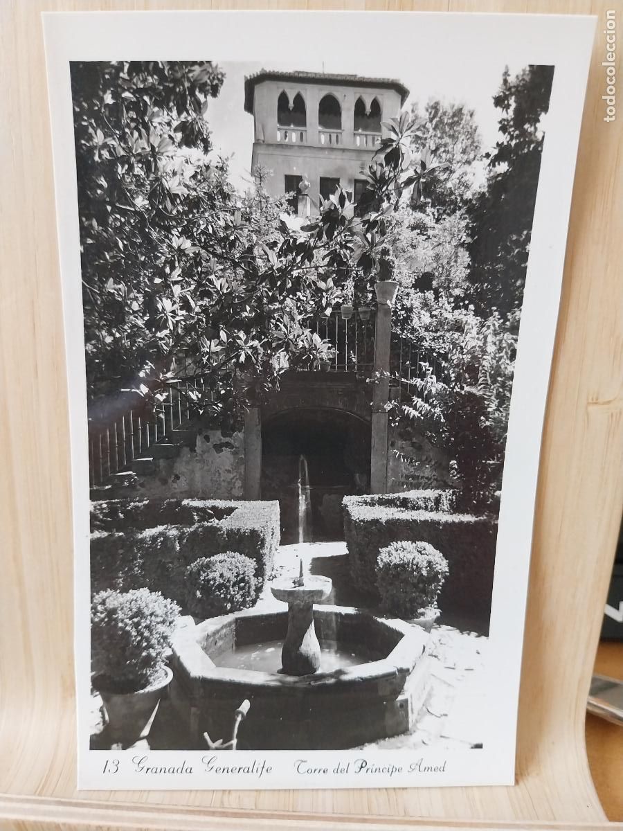 Postales: GRANADA GENERALIFE TORRE PRINCIPE AHMED POSTAL 17 SC ORIGINAL BN PRECIOSA