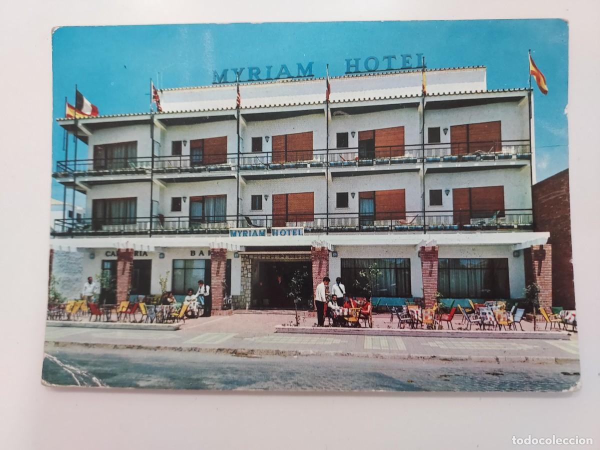 Postales: POSTAL TORRE DEL MAR MYRIAM HOTEL FACHADA. 1965. ESCRITA. MALAGA