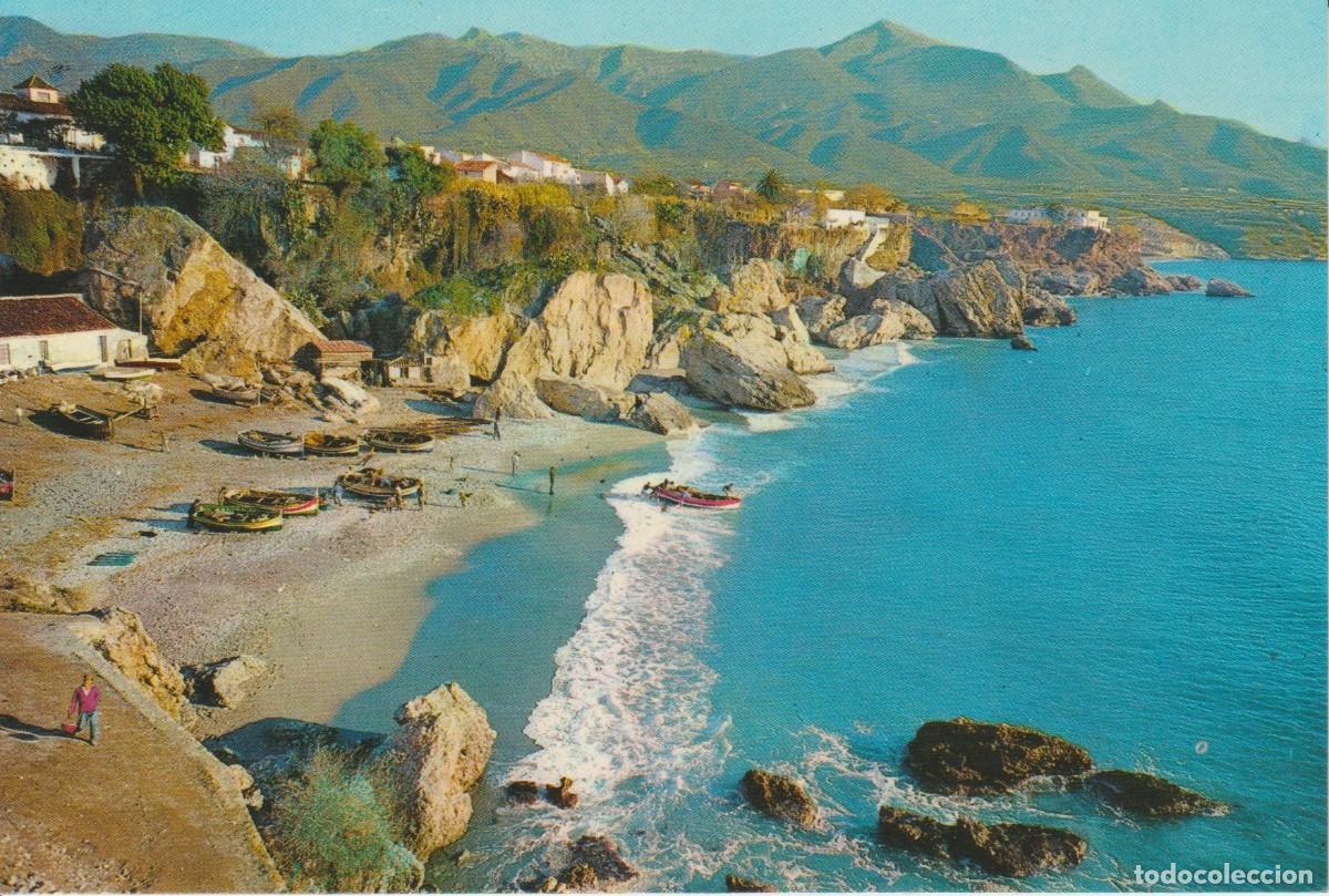 Postales: (12) NERJA . PLAYA DE CALAHONDA
