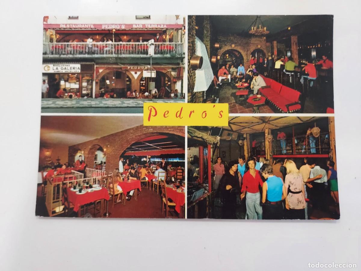 Postales: POSTAL TORREMOLINOS PEDRO'S BAR RESTAURANTE DISCOTECA. 1970. SIN CIRCULAR. MALAGA. PEDROS