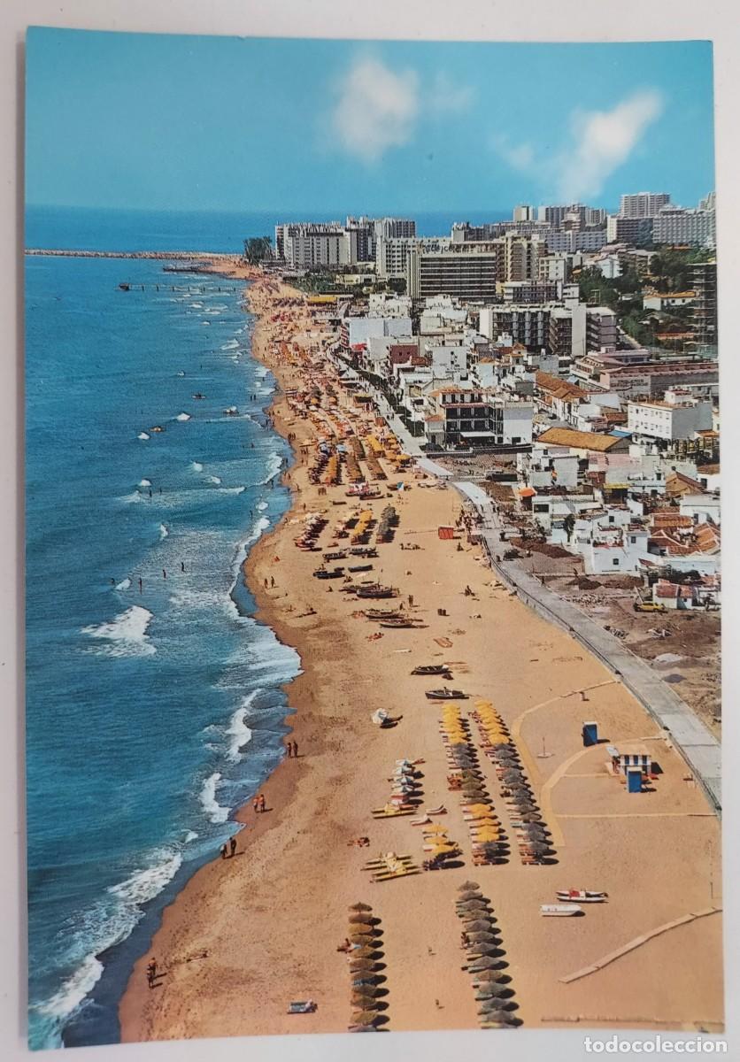 Postales: POSTAL TORREMOLINOS PLAYAS DE LA CARIHUELA. 1977. SIN CIRCULAR. MALAGA. ARRIBAS 58