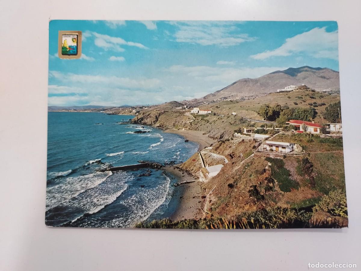 Postales: POSTAL TORREMOLINOS PLAYA DE BENALMADENA. 1963. CIRCULADA. MALAGA. DOMINGUEZ