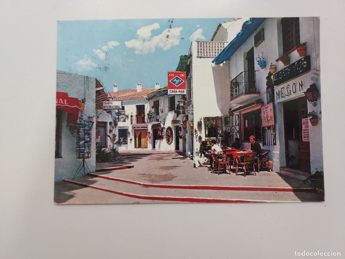 Postales: POSTAL TORREMOLINOS LA NOGALERA CALLE TIPICA BARRIO ANDALUZ. 1967. CIRCULADA. MALAGA