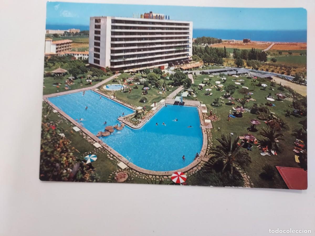 Postales: POSTAL TORREMOLINOS CONJUNTO RESIDENCIAL LA COLINA EDIFICIO MALAGUE&Ntilde;A. 1971. CIRCULADA. MALAGA
