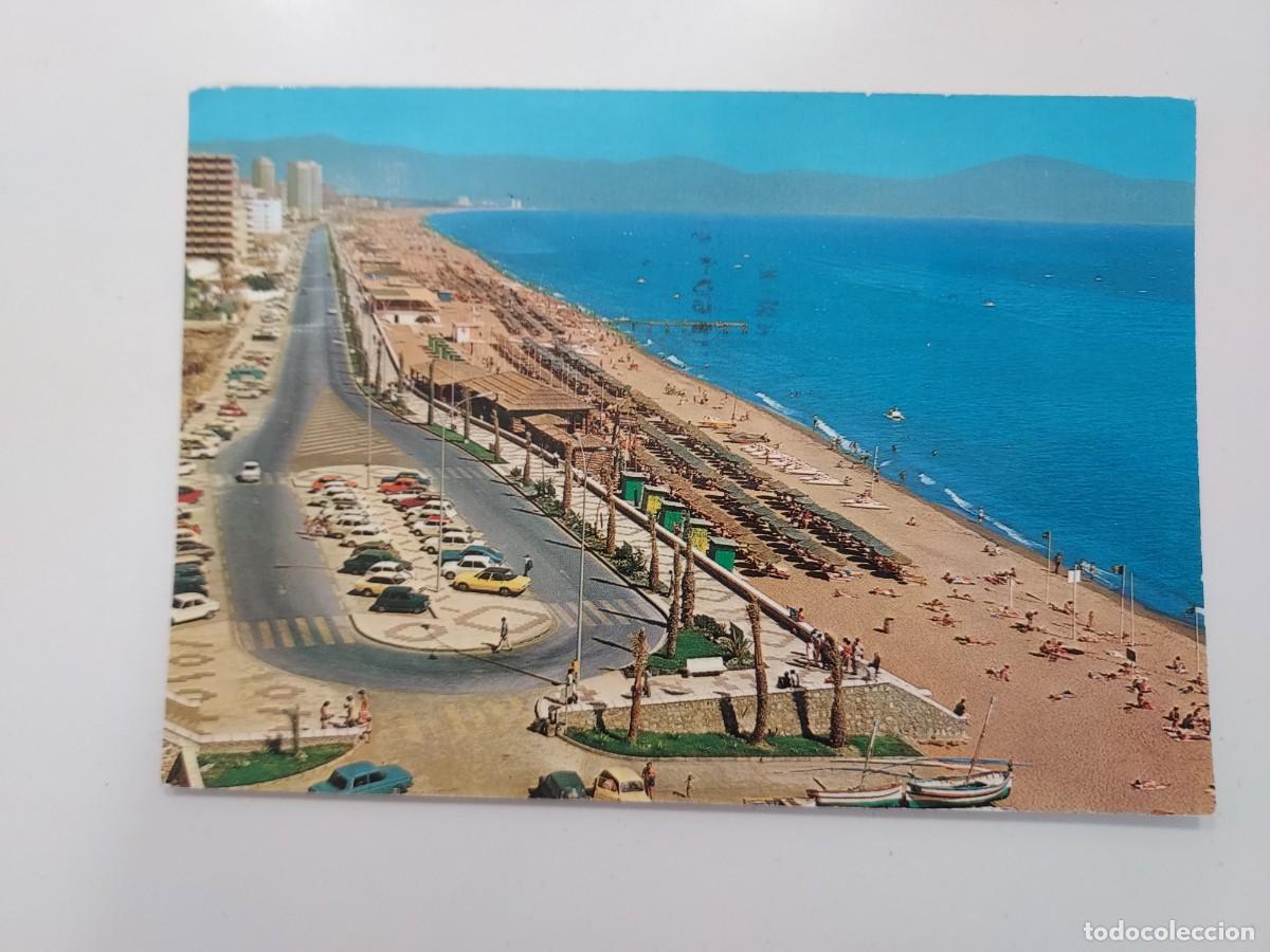 Postales: POSTAL TORREMOLINOS VISTA PASEO MARITIMO. 1974. CIRCULADA. MALAGA