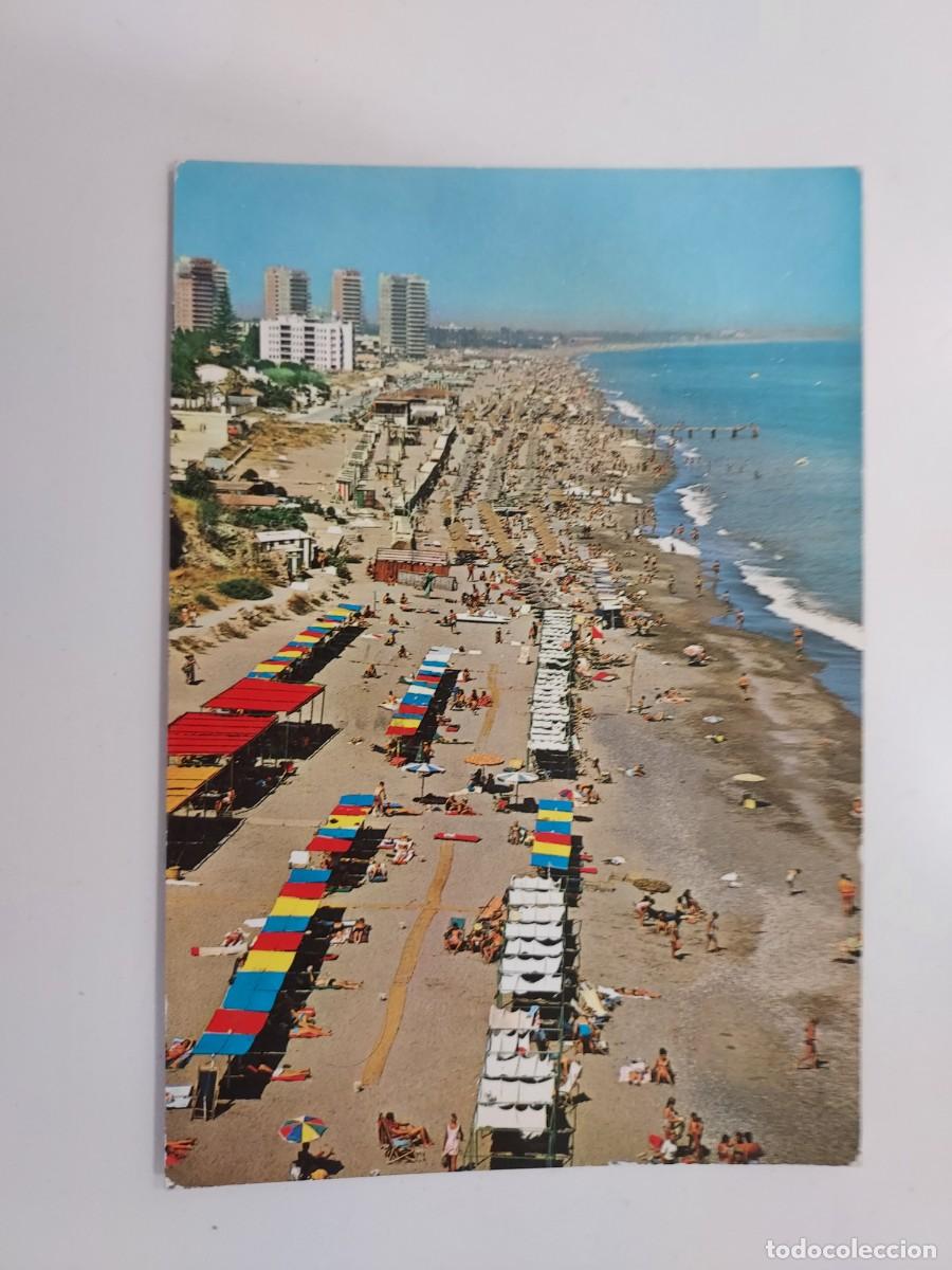Postales: POSTAL TORREMOLINOS PANORAMICA DE LA PLAYA. 1969. CIRCULADA. MALAGA