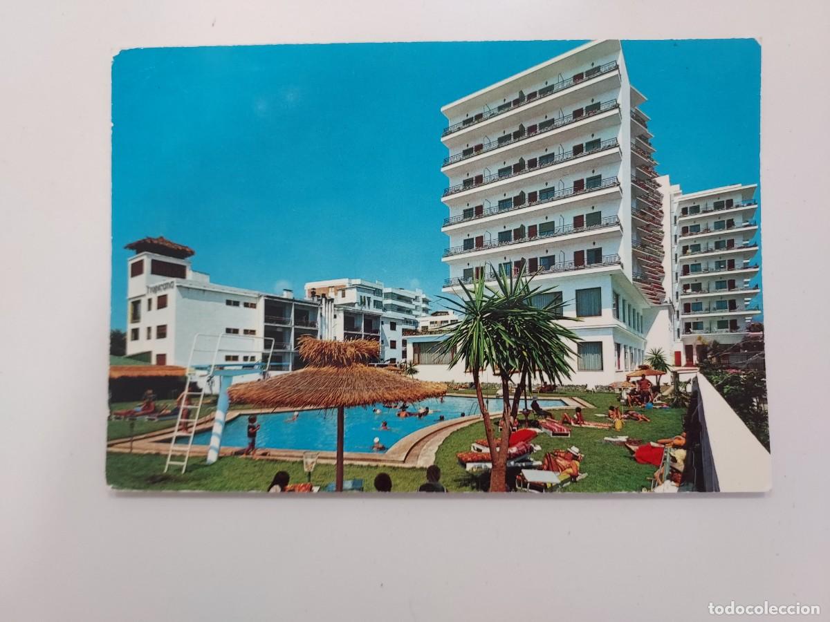 Postales: POSTAL TORREMOLINOS HOTEL AMARAGUA. 1969. CIRCULADA. MALAGA