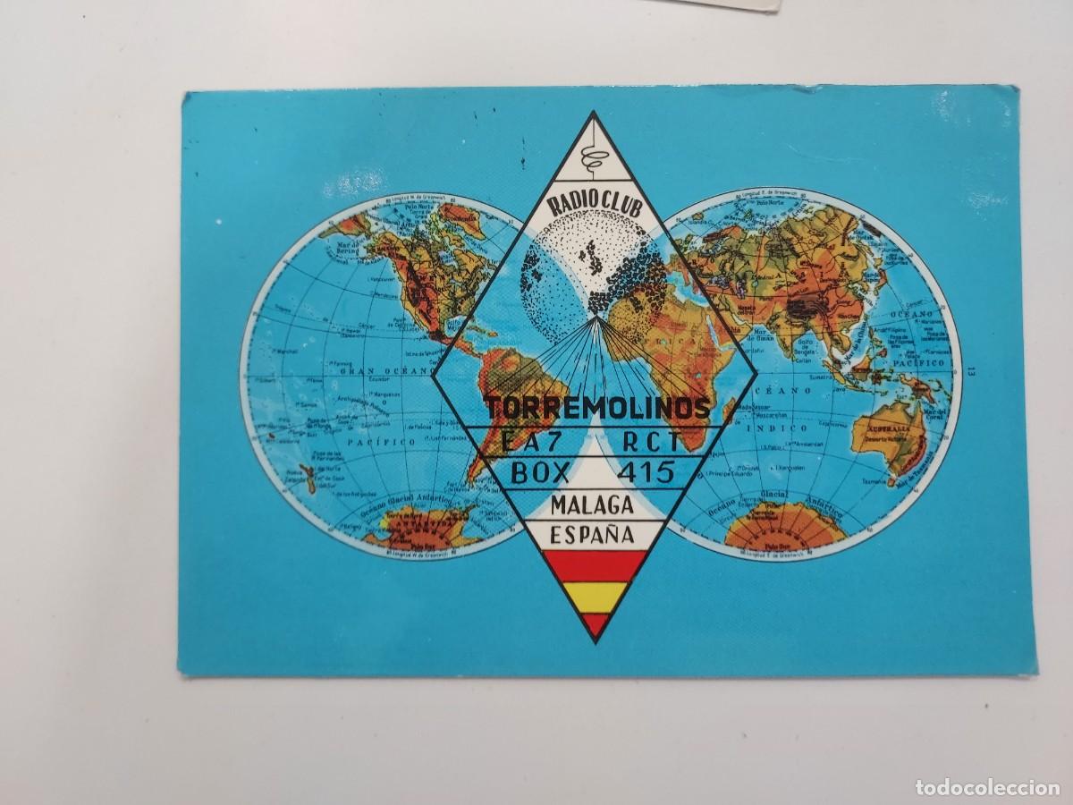 Postales: POSTAL TORREMOLINOS RADIO CLUB EA7 RCT BOX 415. QSL. 1969. CIRCULADA. MALAGA. CHURRIANA