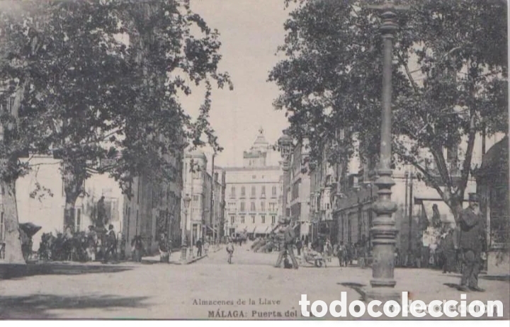 Postales: M&Aacute;LAGA - PUERTA DEL MAR - FOTOTIPIA DE HAUSER Y MENET