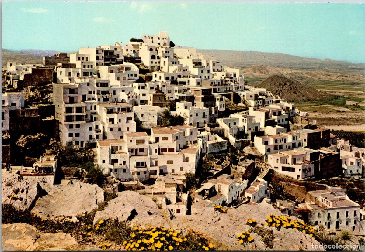 Postales: Moj&aacute;car (Almer&iacute;a) - Vista panor&aacute;mica - Ortama 92/112 - 149x102mm - Varias Casas en Ruinas