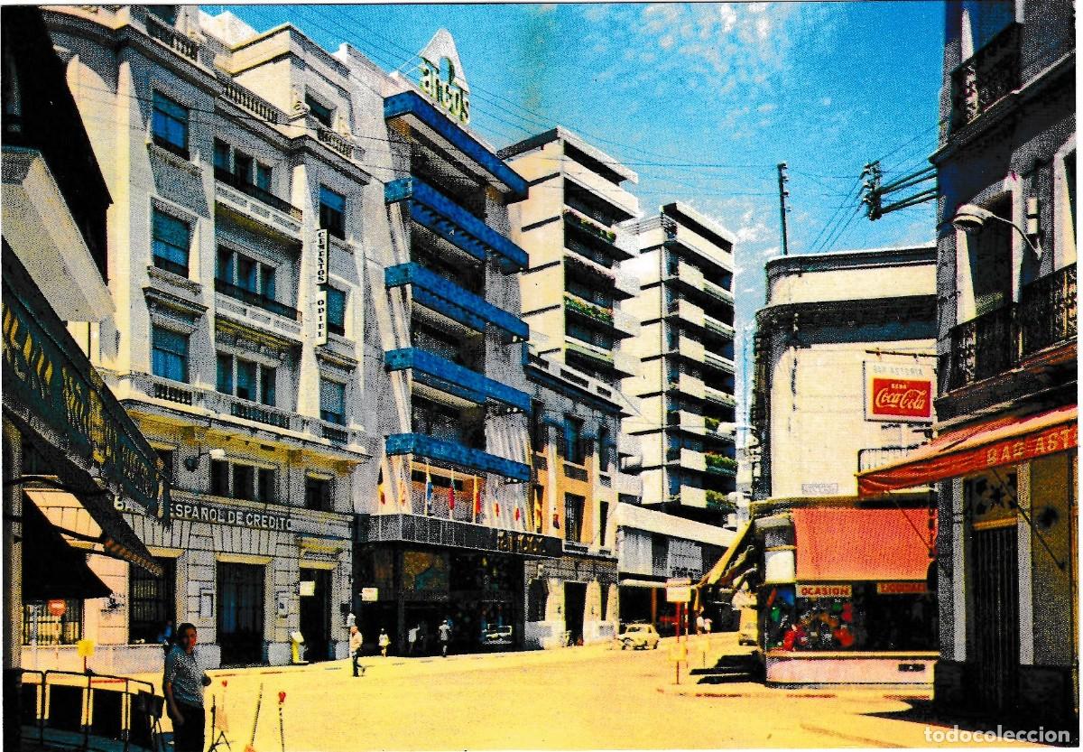 Postales: Huelva - Calle General Mola - F.I.T.E.R. - 150x101mm - Banco Espa&ntilde;ol de Cr&eacute;dito - Coca Cola