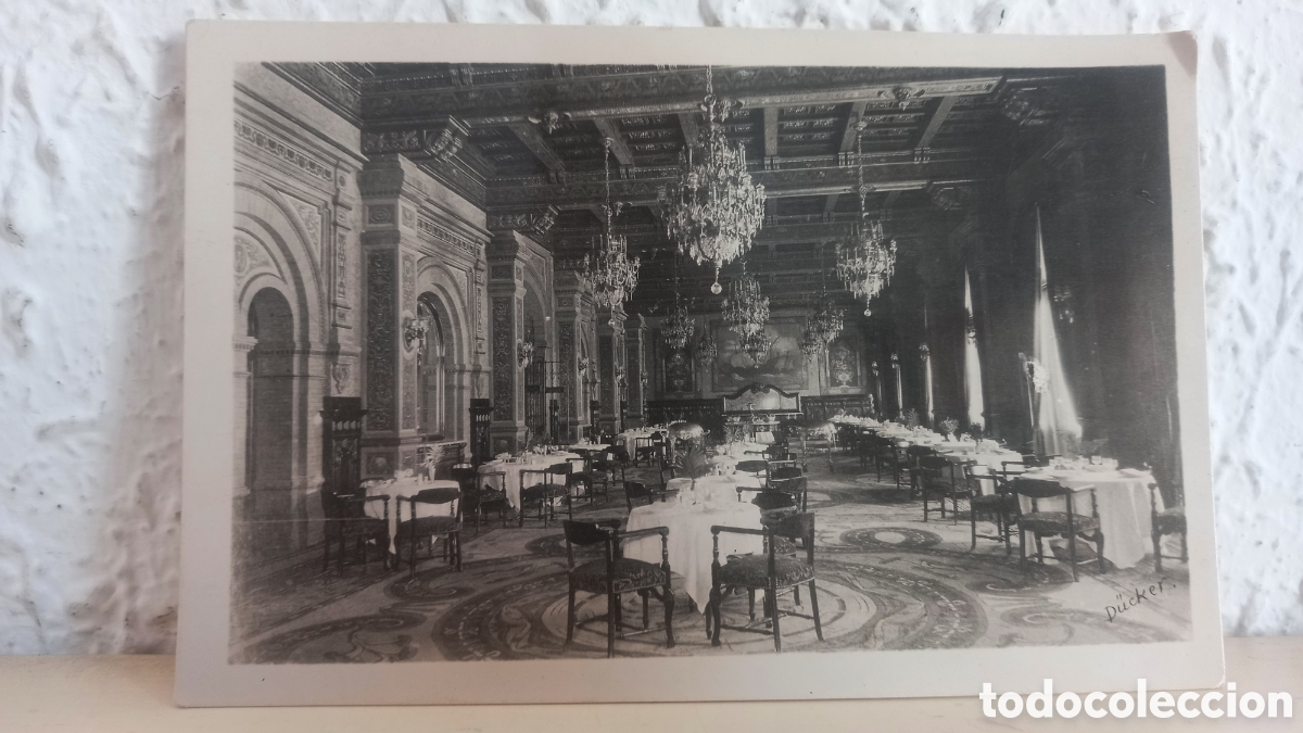 Postales: Postal HOTEL ALFONSO XIII. Sevilla. Gran comedor