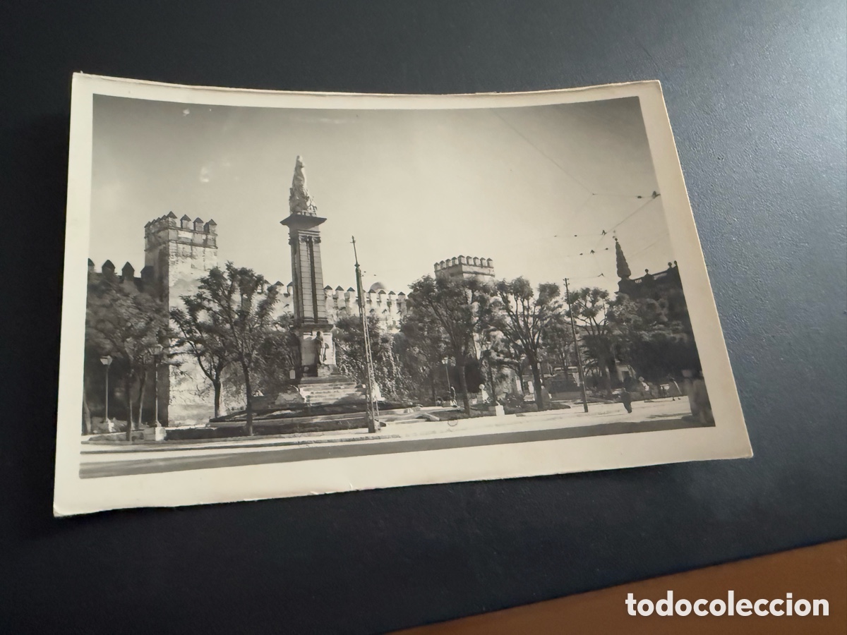 Postales: Postal. SEVILLA. PLAZA DEL TRIUNFO Y Monumento a la Inmaculada