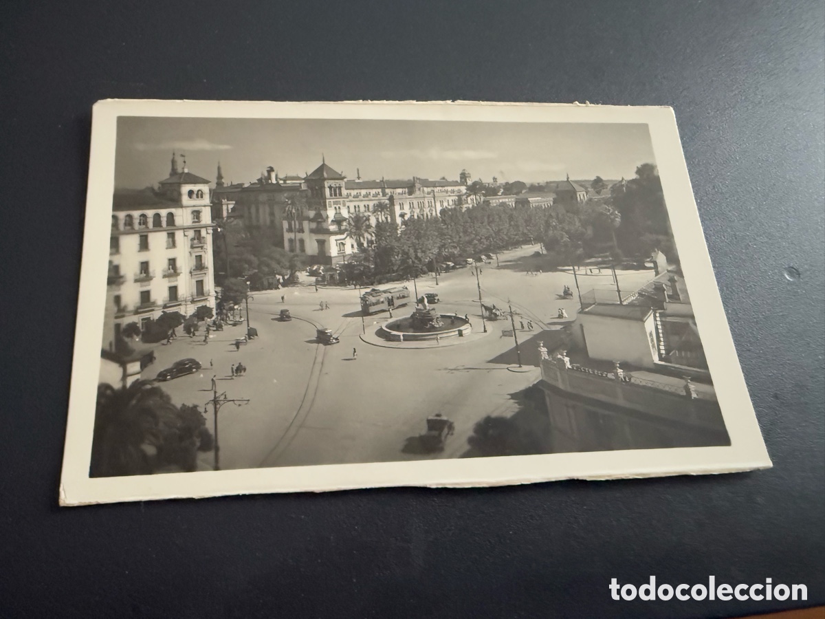Postales: Postal SEVILLA. Plaza de Calvo Sotelo y Hotel Alfonso XIII