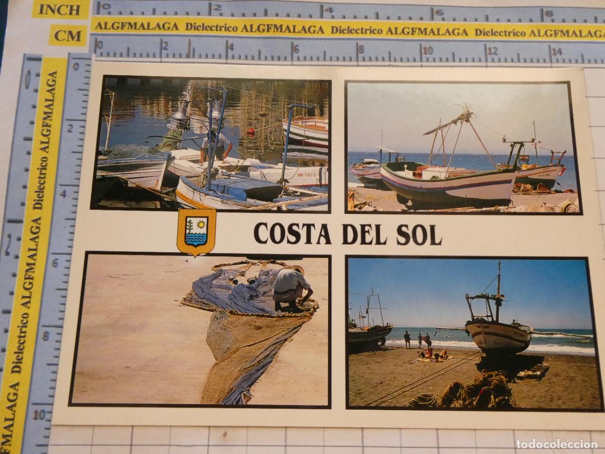 Postales: POSTAL DE ANTEQUERA. A&Ntilde;O 1989. COSTA DEL SOL ESCENAS DE PESCA PESCADORES. 21 ESCUDO ORO. 2284