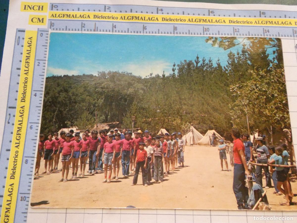 Postales: POSTAL DE M&Aacute;LAGA. A&Ntilde;O 1977. CORT&Eacute;S DE LA FRONTERA CAMPAMENTO NI&Ntilde;OS SCOUT JOS&Eacute; ROSSO 7 SAN PI 2293