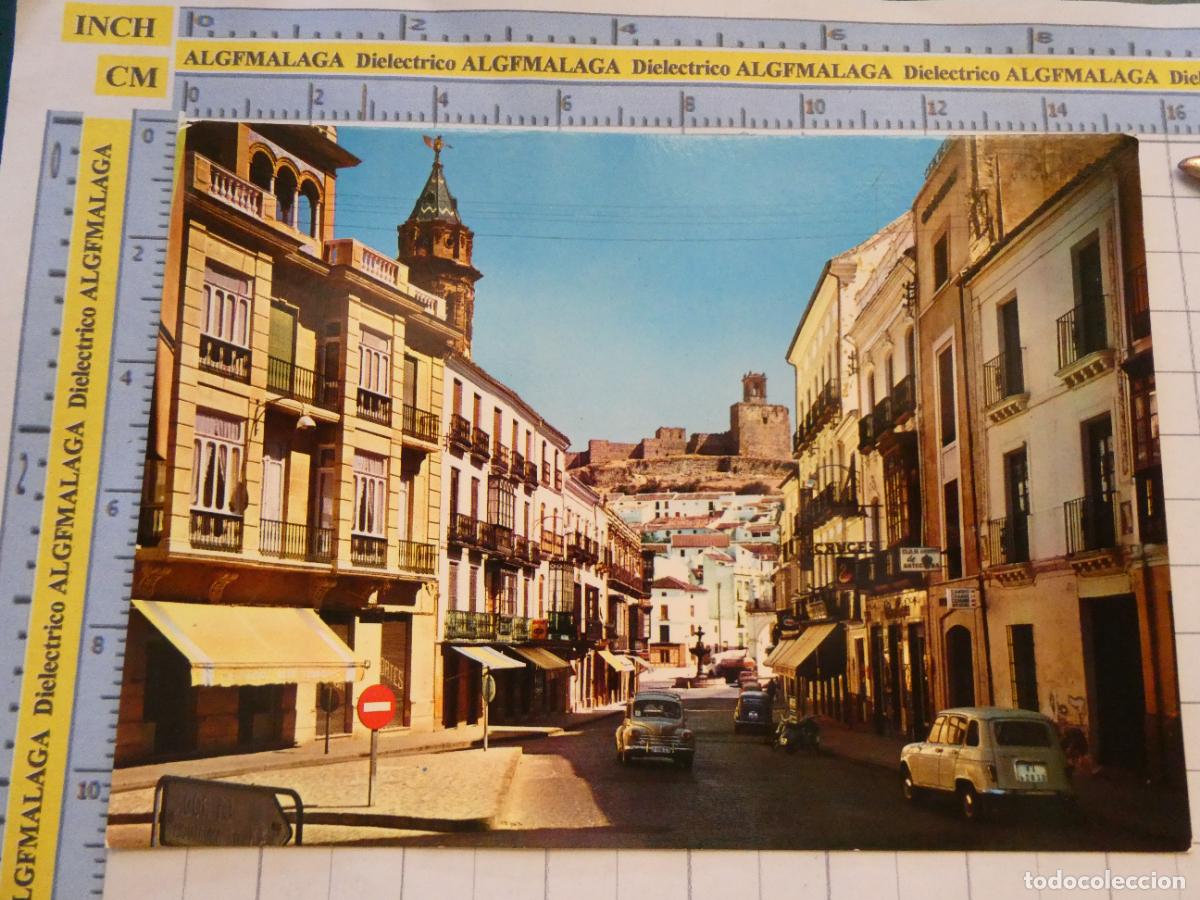 Postales: POSTAL DE M&Aacute;LAGA. A&Ntilde;O 1965. ANTEQUERA PLAZA DE SAN SEBASTIAN Y CASTILLO 2010 ARRIBAS 2296