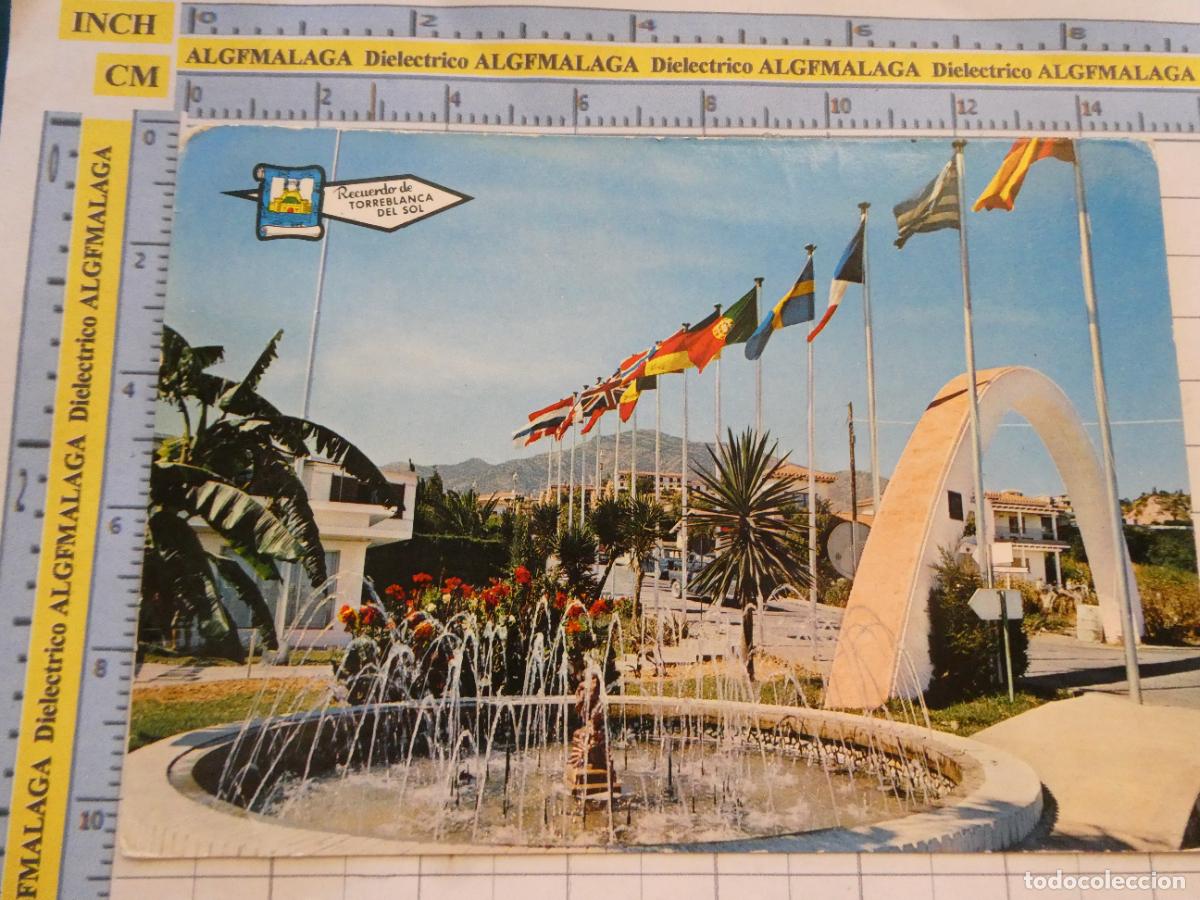 Postales: POSTAL DE M&Aacute;LAGA. A&Ntilde;O 1968. TORREBLANCA DEL SOL ARCO ENTRADA. 5478 PERGAMINO 2297
