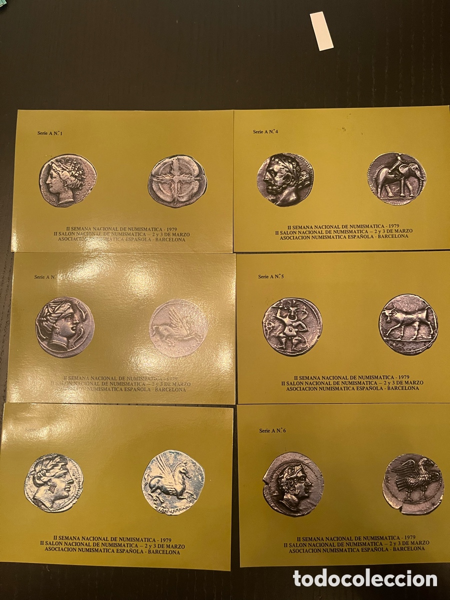Postales: 10 Postales semana nacional de Numismatica serie A