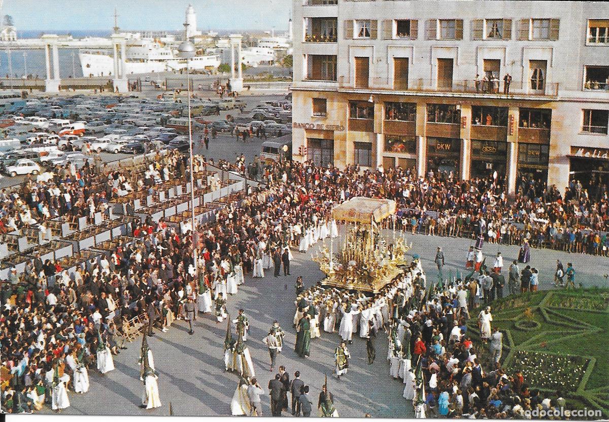 Postales: [POSTAL] Semana Santa. Panorama de Procesi&oacute;n. M&aacute;laga (circulada)