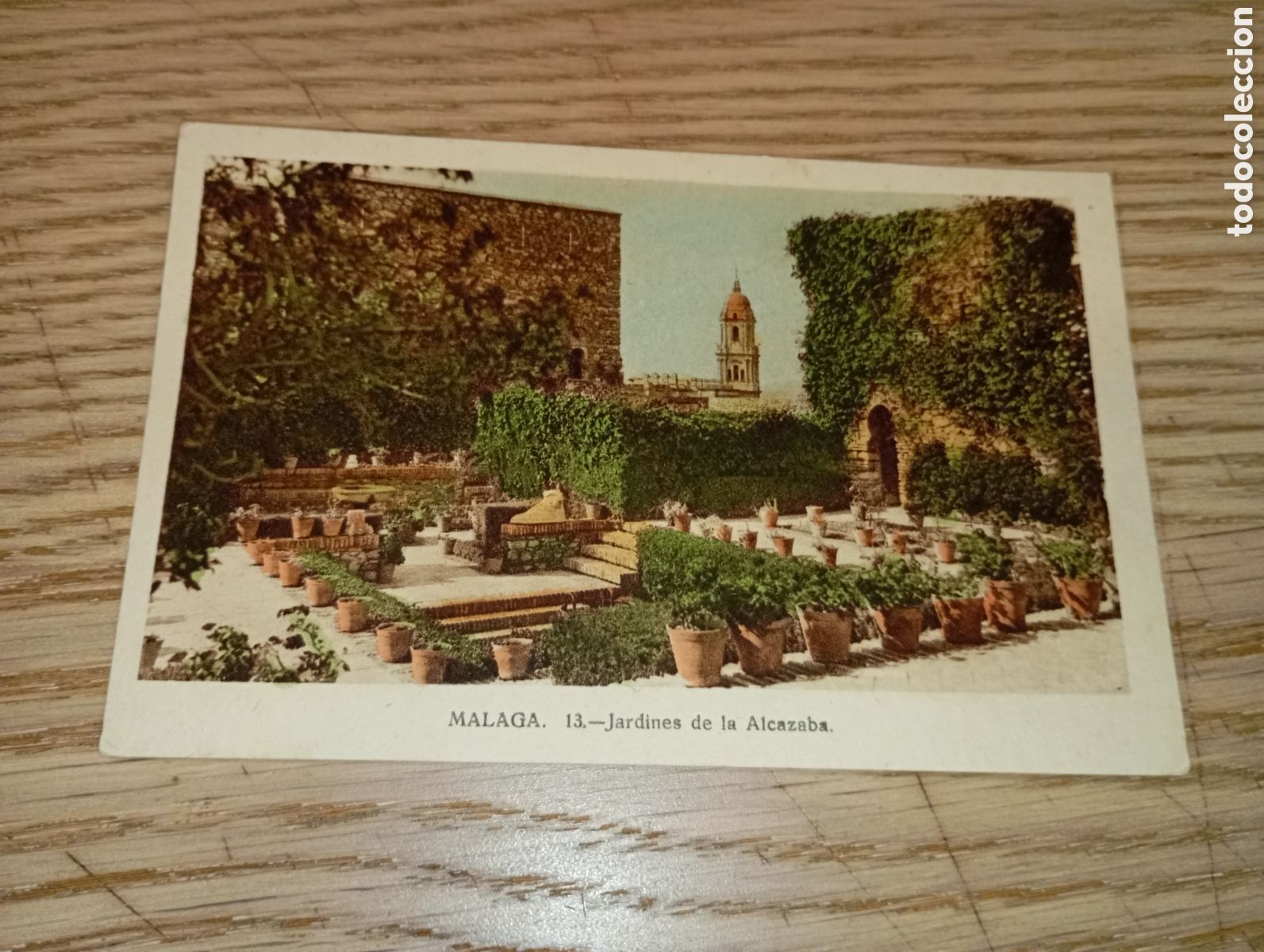 Postales: M&Aacute;LAGA - JARDINES DE LA ALCAZABA - EDICIONES M. ARRIBAS, ZARAGOZA
