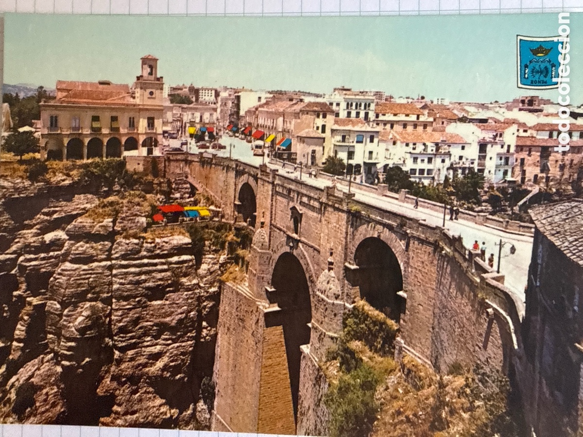 Postales: Ronda, puente nuevo y plaza de Espa&ntilde;a