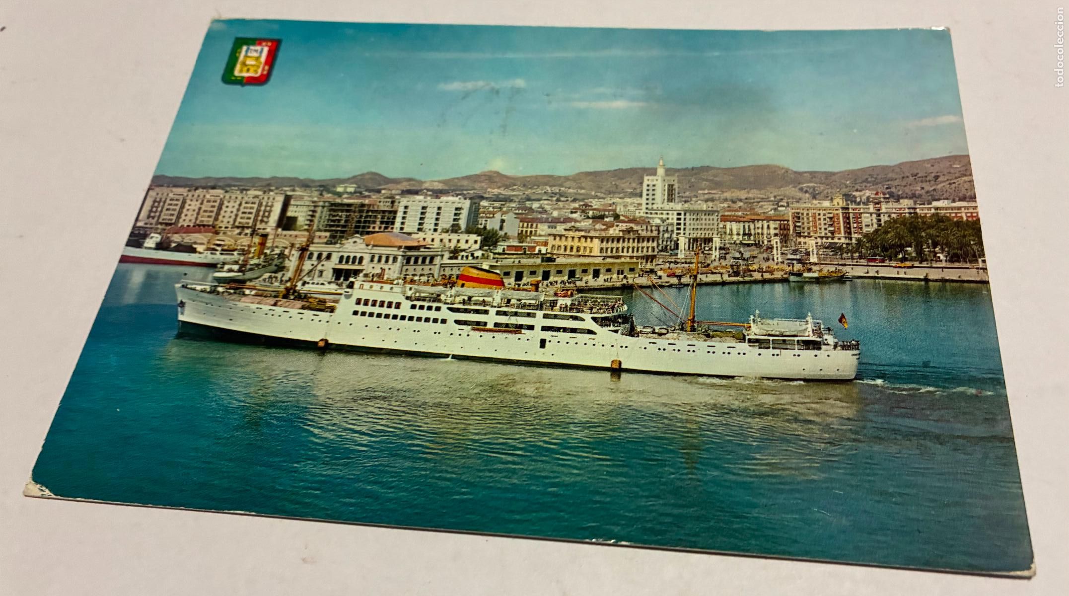 Postales: POSTAL MALAGA Vista Parcial del Puerto,