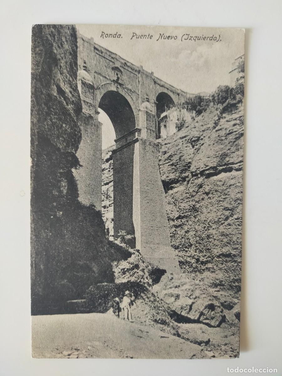 Postales: Tarjeta Postal RONDA (M&aacute;laga): Puente Nuevo (Izquierda) - Edici&oacute;n H.G.C. - Sin Circular.