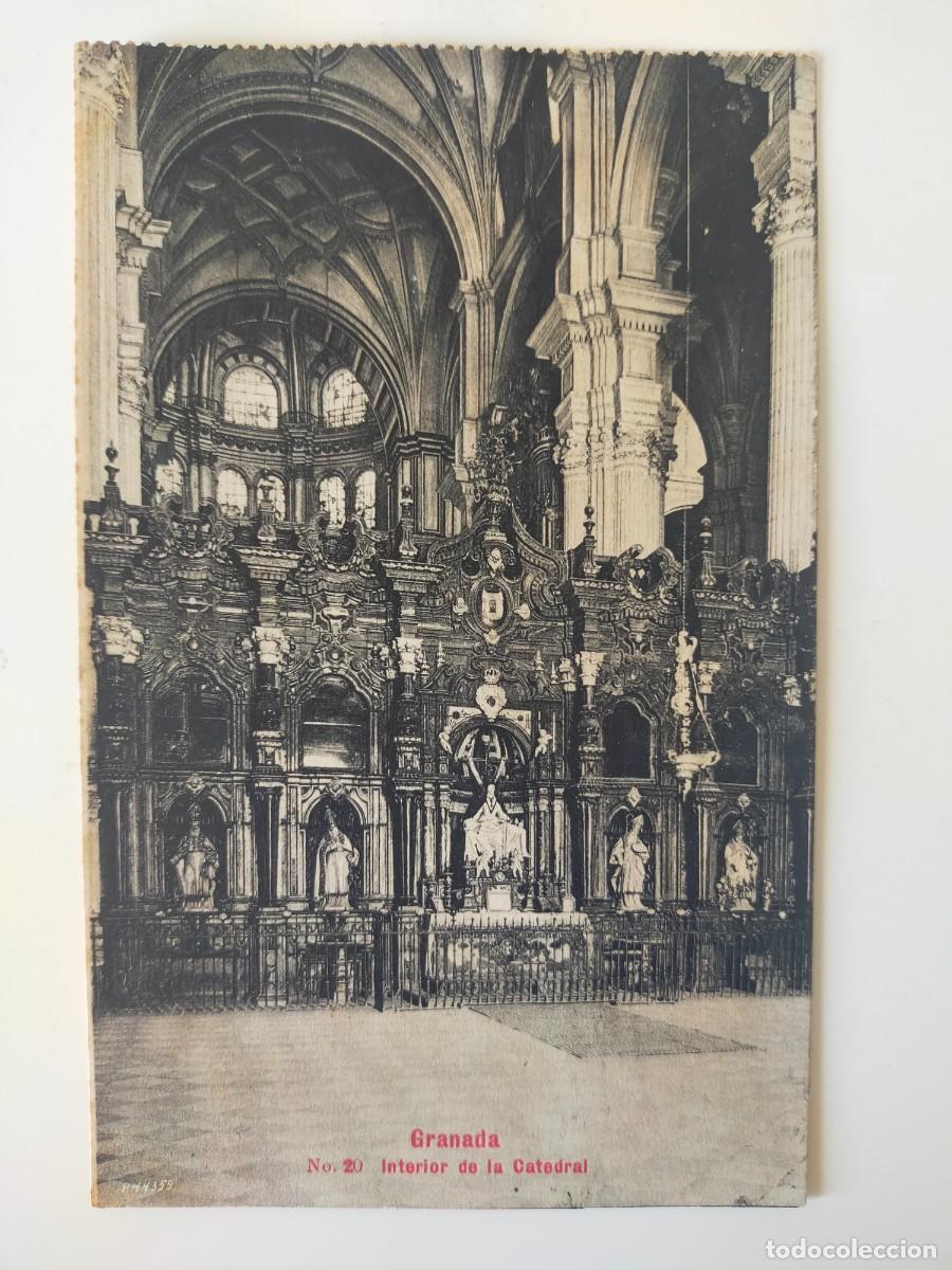 Postales: Tarjeta Postal GRANADA: Interior de la Catedral - Enrique Linares - Sin Circular.